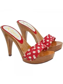Kiara Shoes ZOCCOLI POIS TACCO 11 Rosso New
