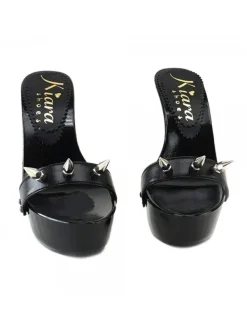 Kiara Shoes ZOCCOLI SEXY NERI CON PUNTE Nero Hot