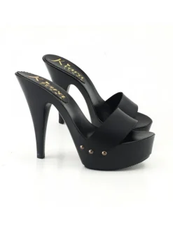 Kiara Shoes ZOCCOLI SEXY NERI CON TACCO... Nero Sale