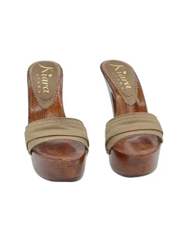 Kiara Shoes ZOCCOLI TACCO 13 MOKA Taupe Clearance