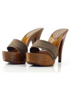 Kiara Shoes ZOCCOLI -K9101 TAU Taupe Outlet