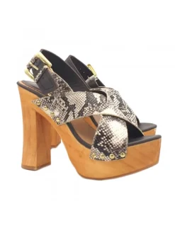 Kiara Shoes ZOCCOLI TOE SOLO 37 Beige Best