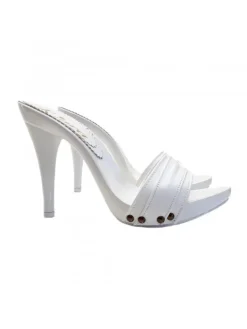 Kiara Shoes ZOCCOLI TOTAL WHITE TACCO... BIANCO Hot