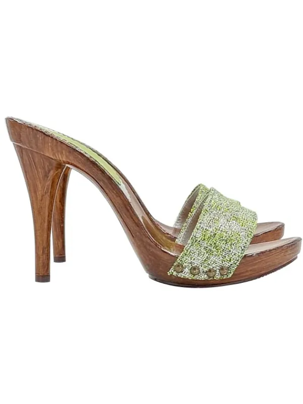 Kiara Shoes ZOCCOLI TWEED ... Verde Hot