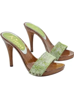 Kiara Shoes ZOCCOLI TWEED ... Verde Hot