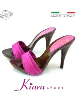 Kiara Shoes ZOCCOLI VARI COLORI tacco... Nero Clearance