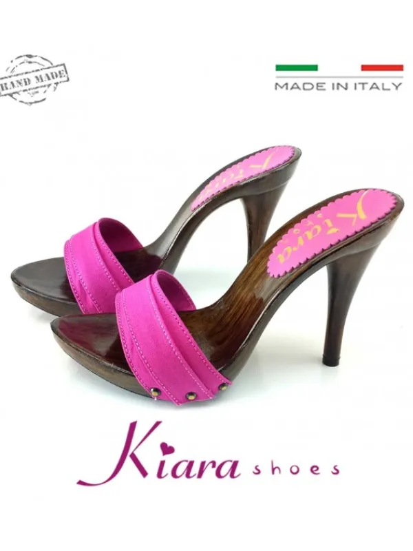 Kiara Shoes ZOCCOLI VARI COLORI tacco... Nero Clearance