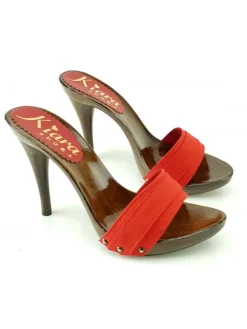Kiara Shoes ZOCCOLI VARI COLORI tacco... Nero Clearance