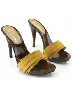 Kiara Shoes ZOCCOLI VARI COLORI tacco... Nero Clearance