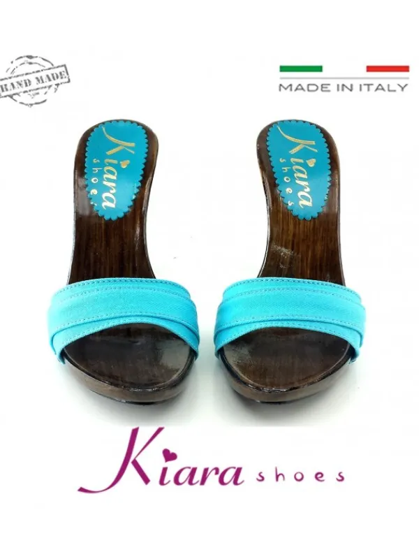 Kiara Shoes ZOCCOLI VARI COLORI tacco... Nero Clearance