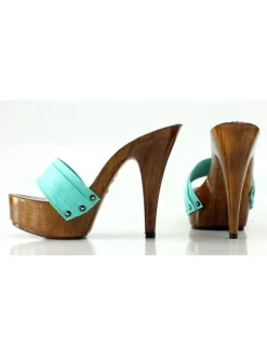 Kiara Shoes ZOCCOLI VERDE SMERALDO Sale