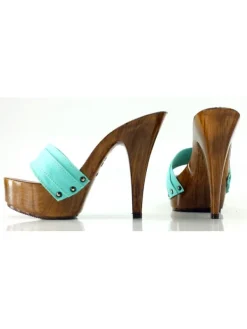 Kiara Shoes ZOCCOLI VERDE SMERALDO Sale