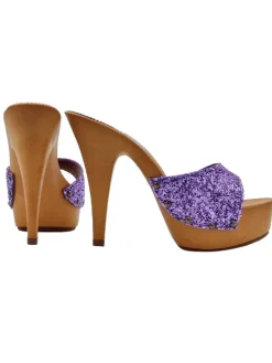 Kiara Shoes ZOCCOLI GLITTER... VIOLA Hot