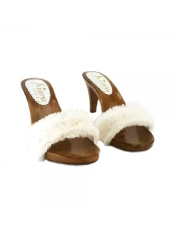 Kiara Shoes ZOCCOLO PELLICCIA... BIANCO Hot