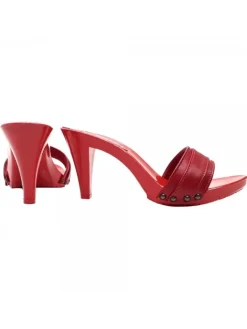 Kiara Shoes ZOCCOLO CON DOPPIA FASCIA... Rosso Outlet