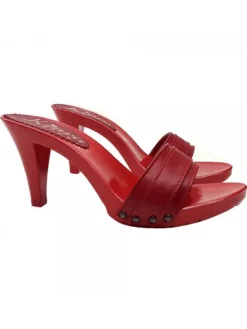 Kiara Shoes ZOCCOLO CON DOPPIA FASCIA... Rosso Outlet