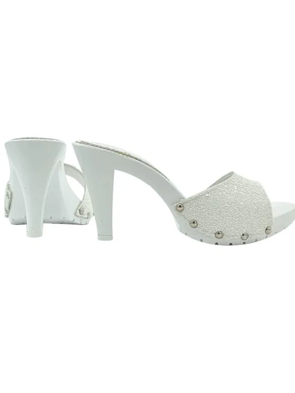 Kiara Shoes ZOCCOLO CON FASCIA IN PELLE... BIANCO Online
