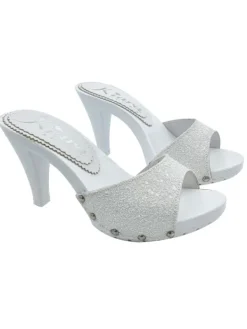 Kiara Shoes ZOCCOLO CON FASCIA IN PELLE... BIANCO Online