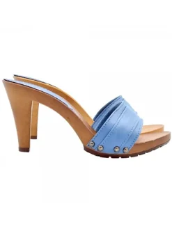 Kiara Shoes ZOCCOLO CON FASCIA IN PELLE... Blu