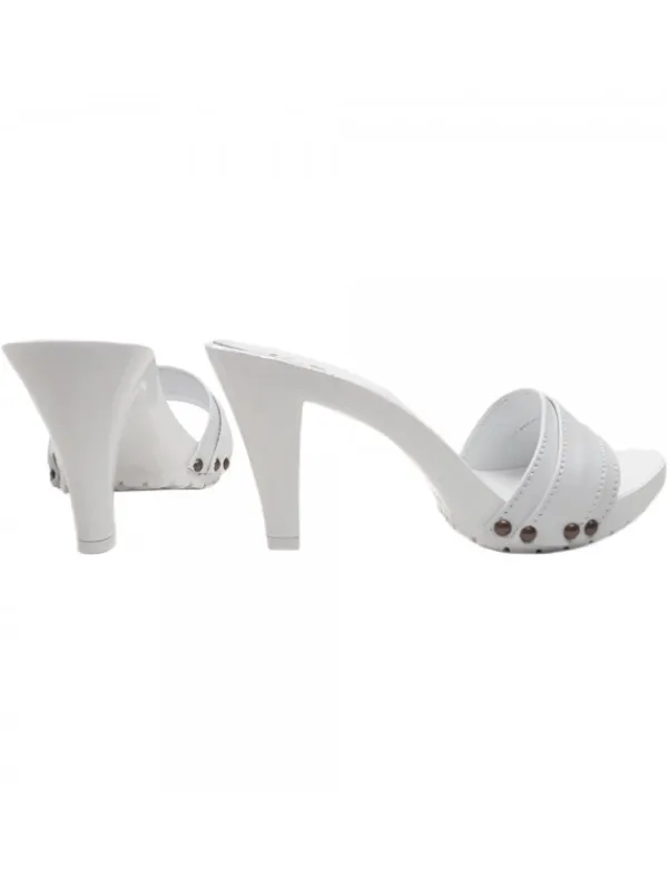 Kiara Shoes ZOCCOLO CON FASCIA IN PELLE... BIANCO Sale
