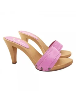 Kiara Shoes ZOCCOLO CON FASCIA IN PELLE... Fuxia