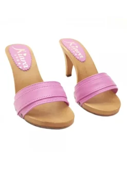 Kiara Shoes ZOCCOLO CON FASCIA IN PELLE... Fuxia