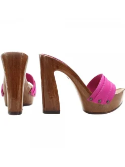 Kiara Shoes ZOCCOLO CON TACCO COMODO Fuxia Best