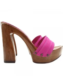 Kiara Shoes ZOCCOLO CON TACCO COMODO Fuxia Best