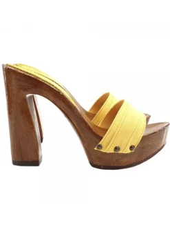 Kiara Shoes ZOCCOLO CON TACCO... Giallo