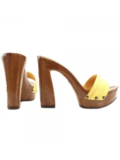 Kiara Shoes ZOCCOLO CON TACCO... Giallo