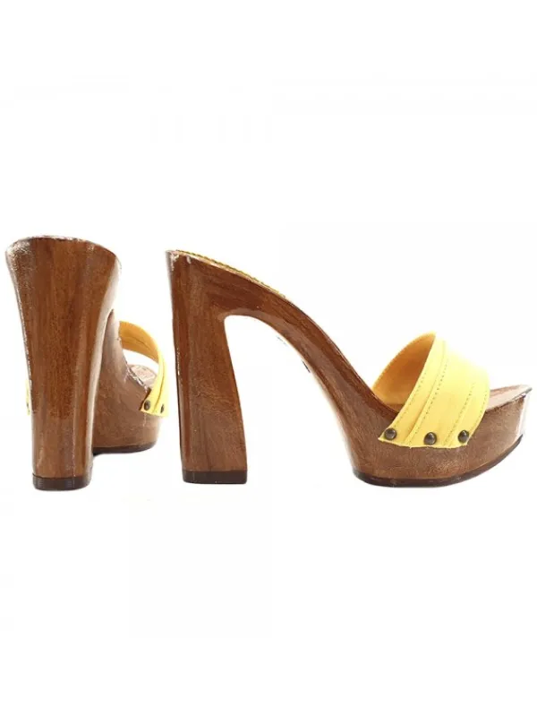 Kiara Shoes ZOCCOLO CON TACCO... Giallo