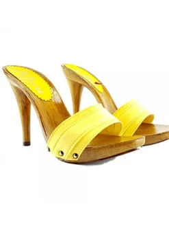 Kiara Shoes ZOCCOLO TACCO 12 Giallo Hot