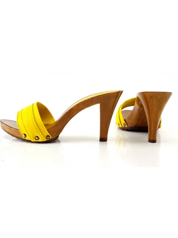 Kiara Shoes ZOCCOLO TACCO 9 CM Giallo Hot