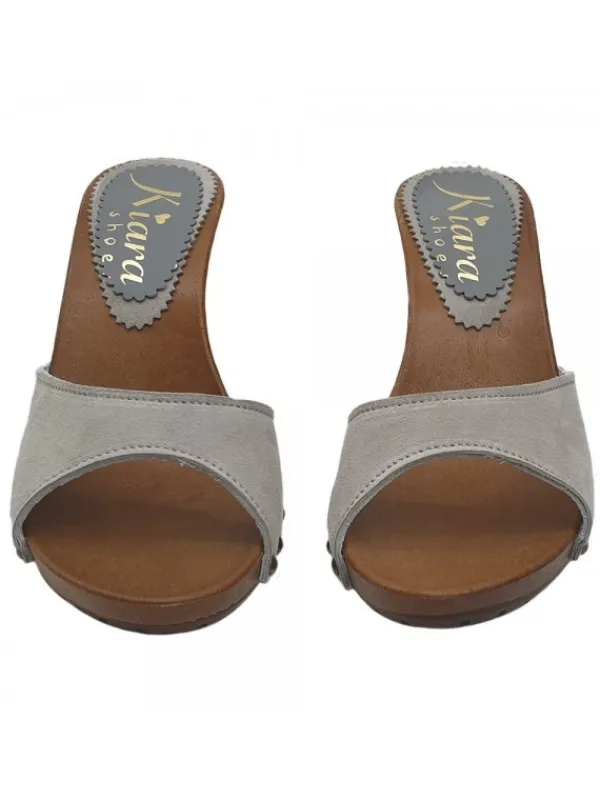 Kiara Shoes ZOCCOLO IN CAMOSCIO COLOR... Clearance