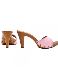 Kiara Shoes ZOCCOLO IN CAMOSCIO COLOR Rosa