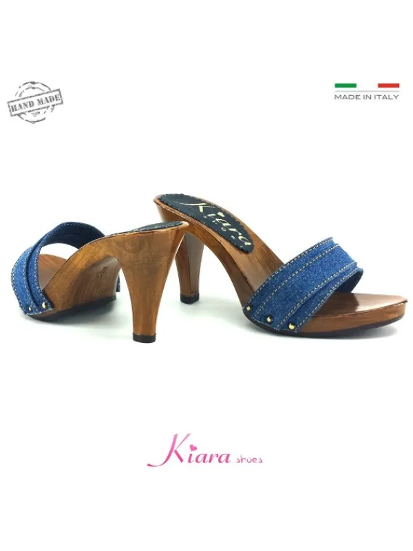 Kiara Shoes ZOCCOLO IN JEANS TACCO 9 CM Hot