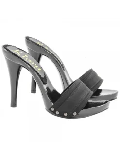 Kiara Shoes ZOCCOLO LACCATO TACCO 12 Nero Online