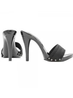 Kiara Shoes ZOCCOLO LACCATO TACCO 12 Nero Online