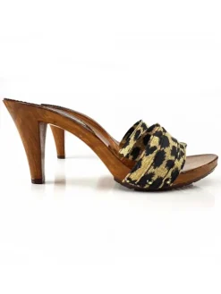 Kiara Shoes ZOCCOLO LEOPARDATO TACCO 9 CM Discount