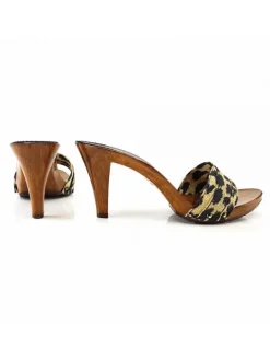 Kiara Shoes ZOCCOLO LEOPARDATO TACCO 9 CM Discount