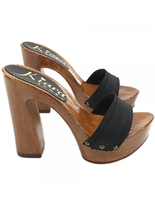 Kiara Shoes ZOCCOLO CON TACCO COMODO Nero Best