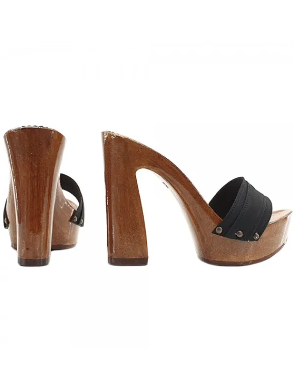 Kiara Shoes ZOCCOLO CON TACCO COMODO Nero Best