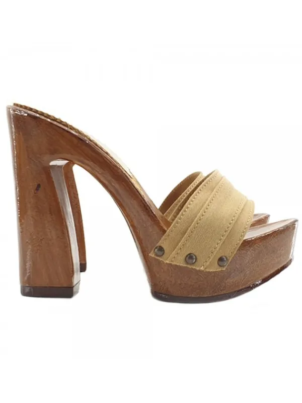 Kiara Shoes ZOCCOLO CON TACCO COMODO Ocra Best