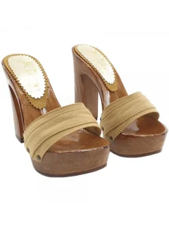 Kiara Shoes ZOCCOLO CON TACCO COMODO Ocra Best