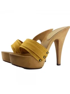 Kiara Shoes ZOCCOLO MOU TACCO 13 Ocra