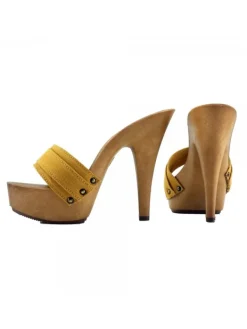 Kiara Shoes ZOCCOLO MOU TACCO 13 Ocra