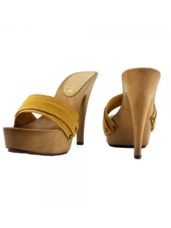 Kiara Shoes ZOCCOLO MOU TACCO 13 Ocra