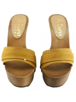 Kiara Shoes ZOCCOLO MOU TACCO 13 Ocra