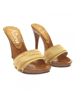 Kiara Shoes ZOCCOLO TACCO 12 Ocra Hot
