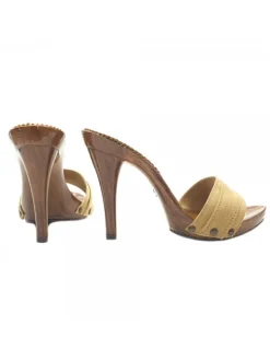 Kiara Shoes ZOCCOLO TACCO 12 Ocra Hot